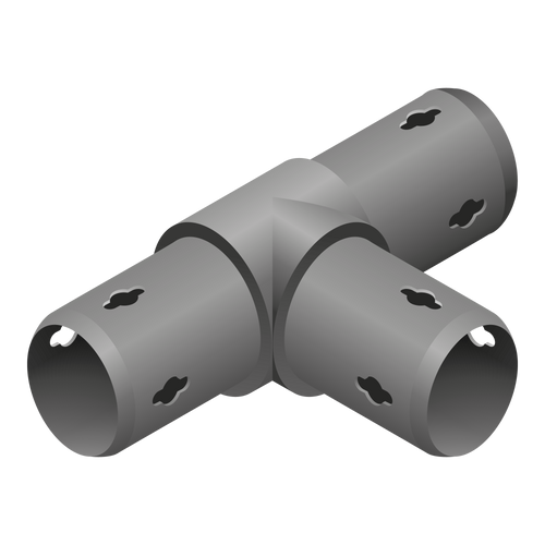 Sík Csatlakozó 3 ágú