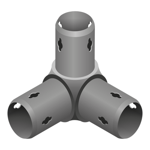 Tér Csatlakozó 3 ágú