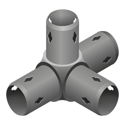 Tér Csatlakozó 4 ágú